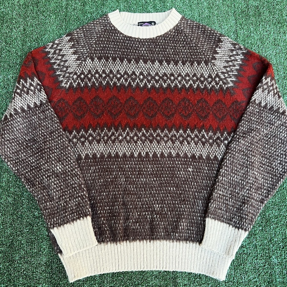 VTG‎ 70s Men's Dimension Midwest Emo Acrylic Sweater XL USA Coogi Grandpa Style